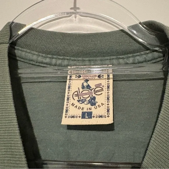 Alore vtg WHEN THE LAST TREE IS DEAD WE REALIZE WE CAN’T EAT MONEY T-Shirt large - Picture 4 of 5